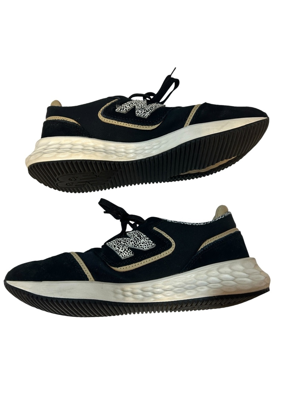 New Balance Fresh Foam Roav Black Leopard Print Running Shoes Women’s